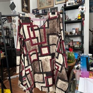 Orage Striped Knit Top - Cream, Pink & Black